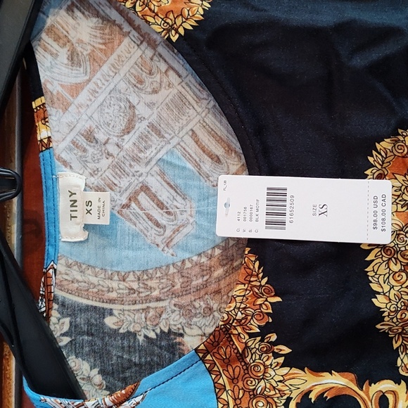 TINY by Anthropologie sleeveless tie back top with elastic waistband size xs - Picture 2 of 8